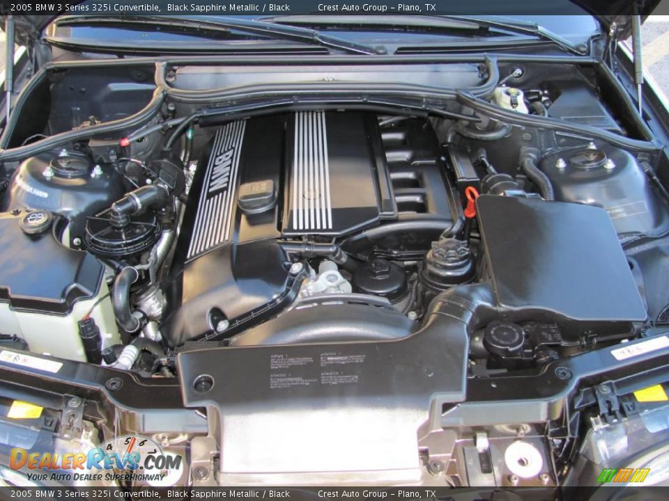 2005 BMW 3 Series 325i Convertible Black Sapphire Metallic / Black Photo #16