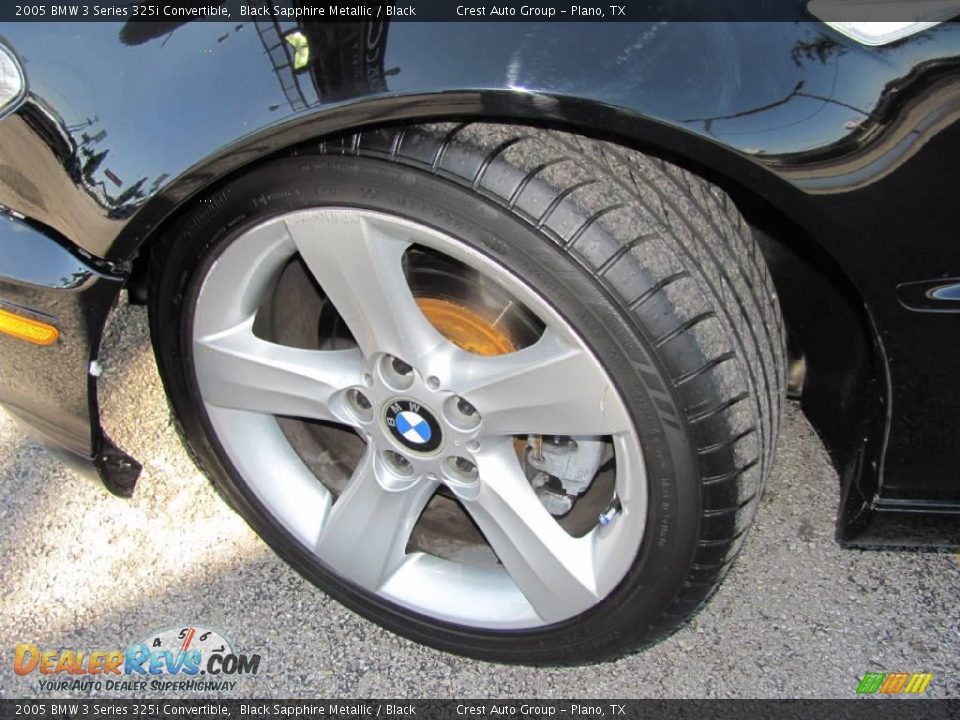 2005 BMW 3 Series 325i Convertible Black Sapphire Metallic / Black Photo #17