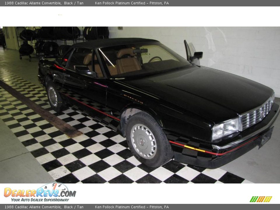 1988 Cadillac Allante Convertible Black / Tan Photo #28