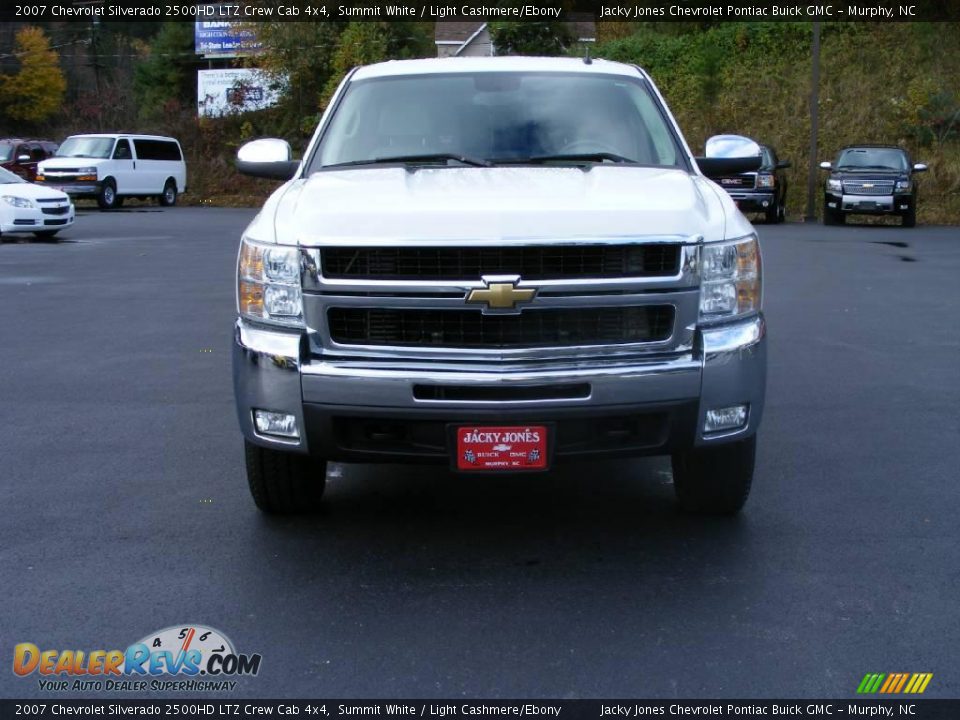 2007 Chevrolet Silverado 2500HD LTZ Crew Cab 4x4 Summit White / Light Cashmere/Ebony Photo #3