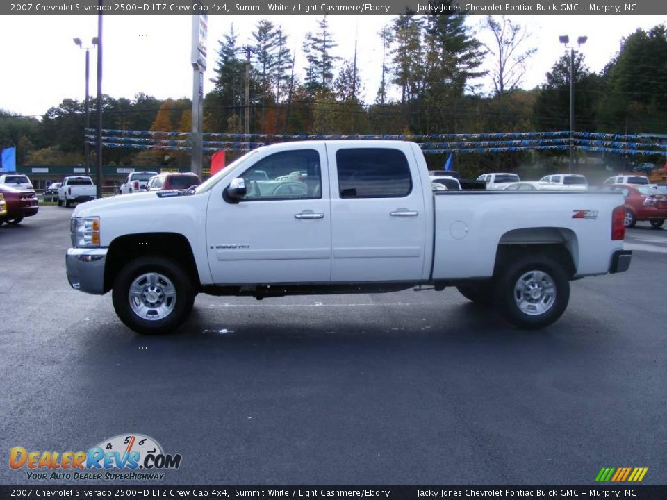 2007 Chevrolet Silverado 2500HD LTZ Crew Cab 4x4 Summit White / Light Cashmere/Ebony Photo #5