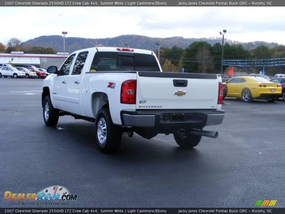 2007 Chevrolet Silverado 2500HD LTZ Crew Cab 4x4 Summit White / Light Cashmere/Ebony Photo #6