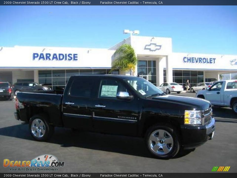 2009 Chevrolet Silverado 1500 LT Crew Cab Black / Ebony Photo #1
