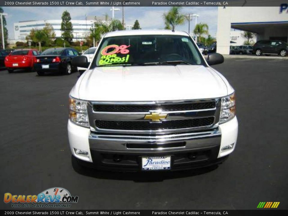 2009 Chevrolet Silverado 1500 LT Crew Cab Summit White / Light Cashmere Photo #2