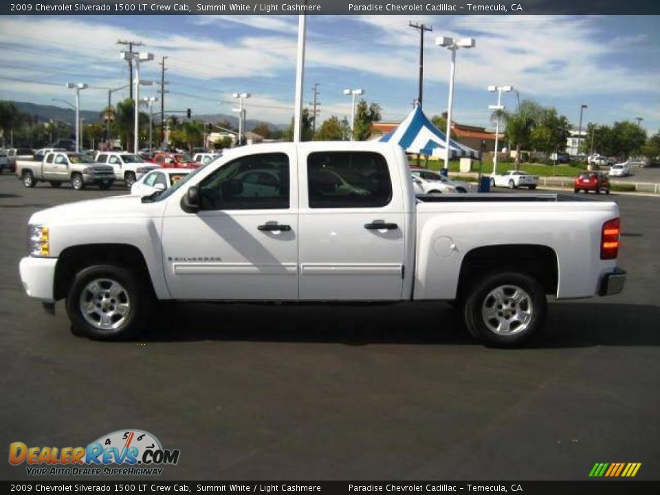 2009 Chevrolet Silverado 1500 LT Crew Cab Summit White / Light Cashmere Photo #4