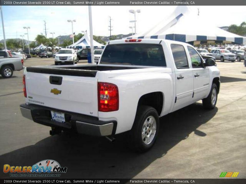 2009 Chevrolet Silverado 1500 LT Crew Cab Summit White / Light Cashmere Photo #6