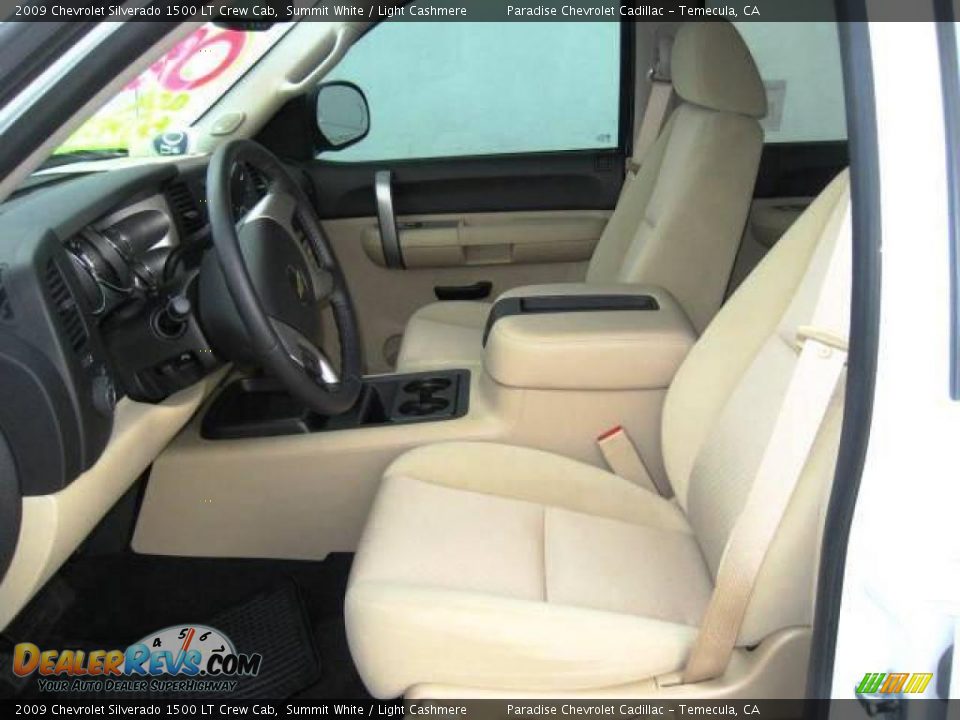 2009 Chevrolet Silverado 1500 LT Crew Cab Summit White / Light Cashmere Photo #11