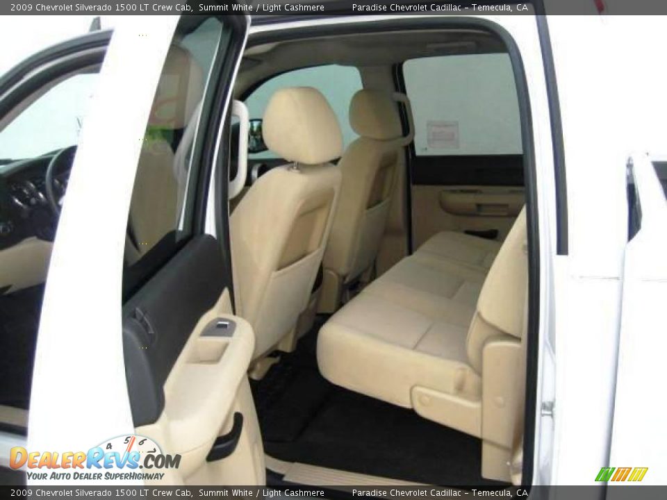2009 Chevrolet Silverado 1500 LT Crew Cab Summit White / Light Cashmere Photo #12