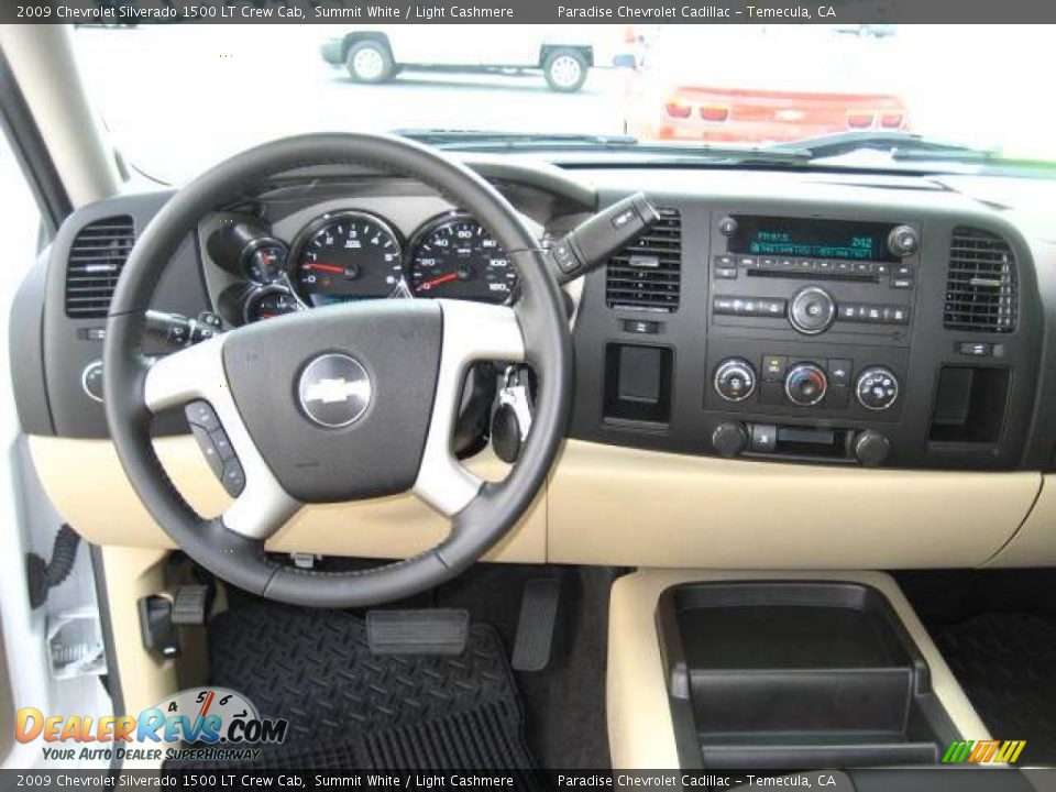 2009 Chevrolet Silverado 1500 LT Crew Cab Summit White / Light Cashmere Photo #13