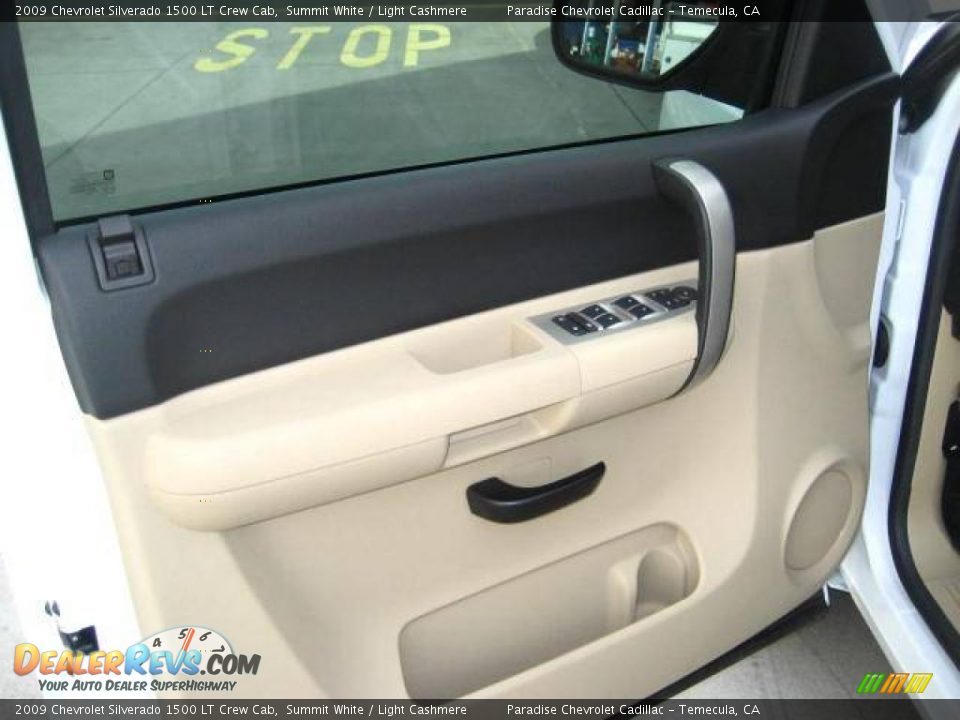 2009 Chevrolet Silverado 1500 LT Crew Cab Summit White / Light Cashmere Photo #15