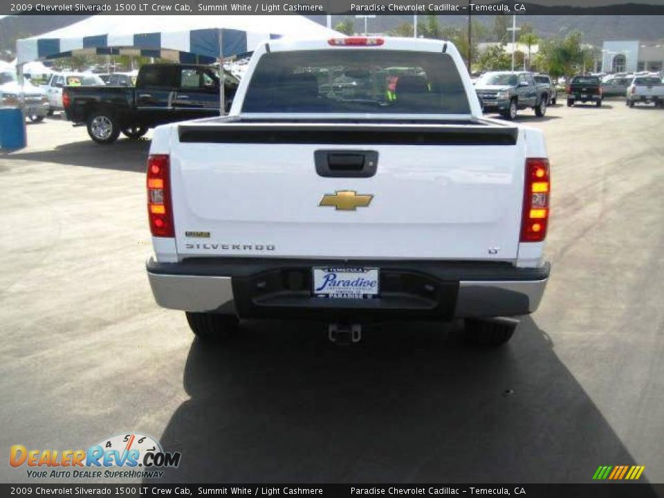 2009 Chevrolet Silverado 1500 LT Crew Cab Summit White / Light Cashmere Photo #17