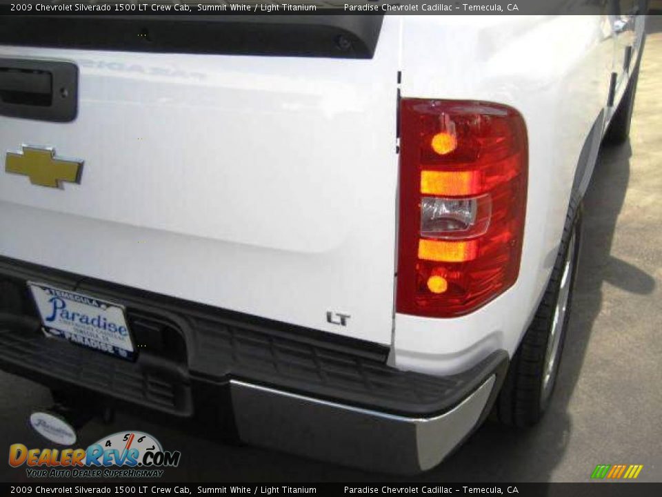 2009 Chevrolet Silverado 1500 LT Crew Cab Summit White / Light Titanium Photo #9