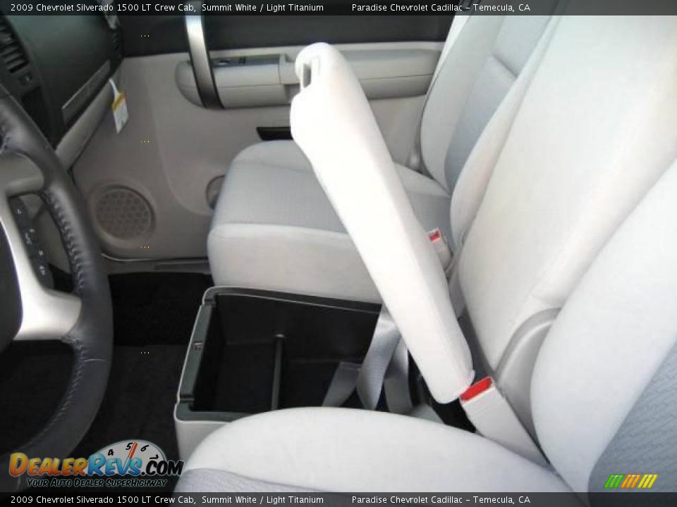 2009 Chevrolet Silverado 1500 LT Crew Cab Summit White / Light Titanium Photo #14