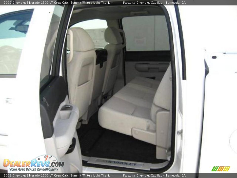 2009 Chevrolet Silverado 1500 LT Crew Cab Summit White / Light Titanium Photo #15