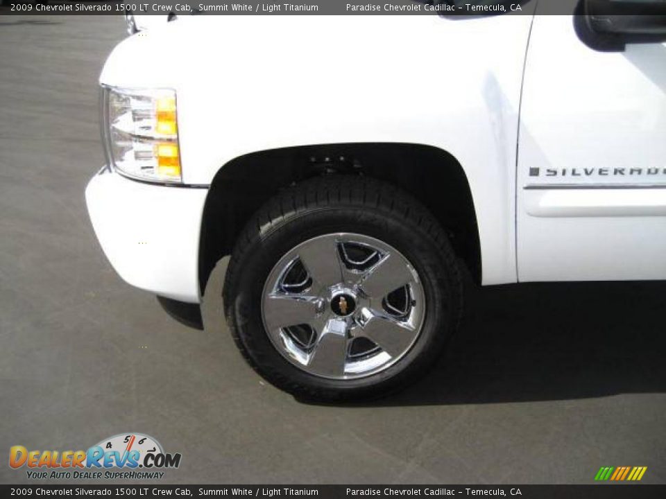2009 Chevrolet Silverado 1500 LT Crew Cab Summit White / Light Titanium Photo #20