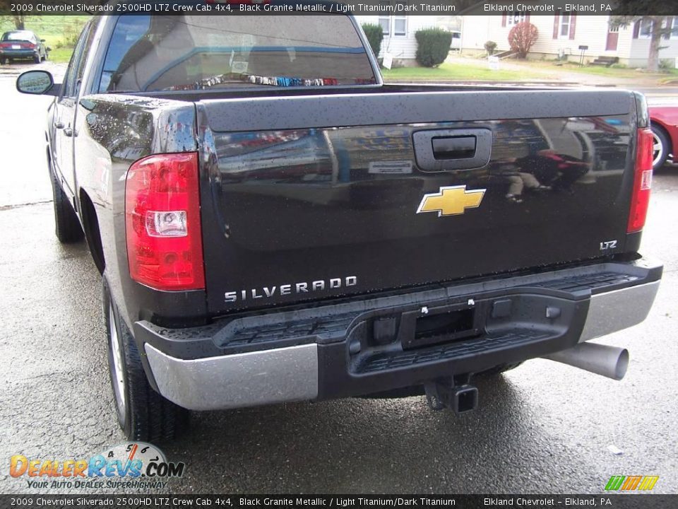 2009 Chevrolet Silverado 2500HD LTZ Crew Cab 4x4 Black Granite Metallic / Light Titanium/Dark Titanium Photo #7