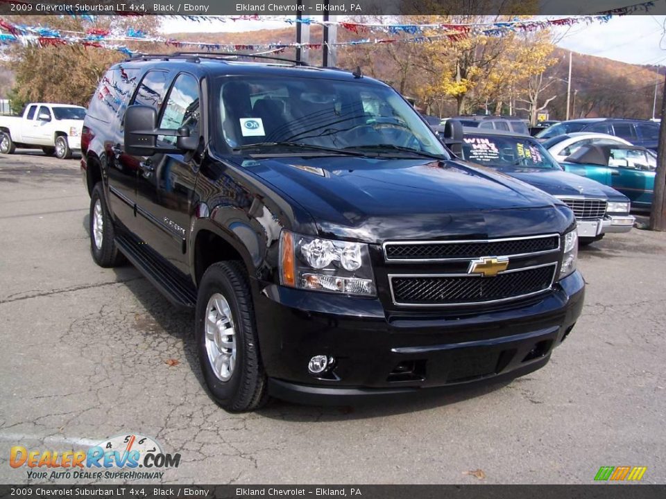 2009 Chevrolet Suburban LT 4x4 Black / Ebony Photo #2