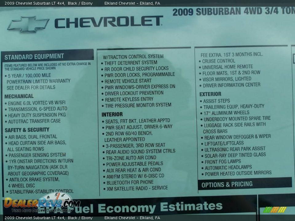 2009 Chevrolet Suburban LT 4x4 Black / Ebony Photo #17