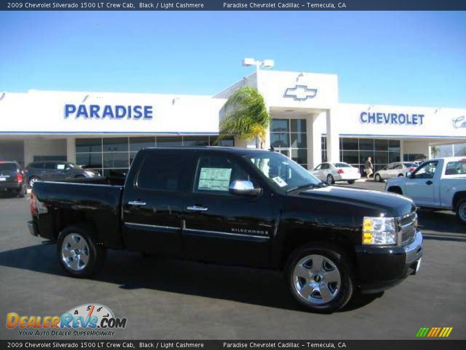 2009 Chevrolet Silverado 1500 LT Crew Cab Black / Light Cashmere Photo #1