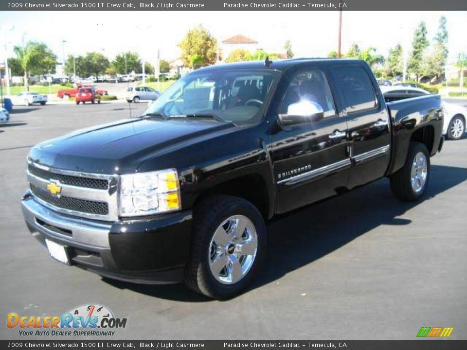 2009 Chevrolet Silverado 1500 LT Crew Cab Black / Light Cashmere Photo #3