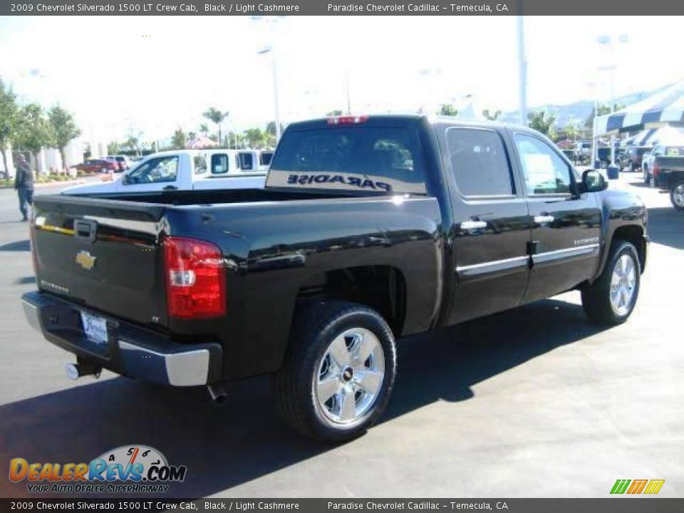 2009 Chevrolet Silverado 1500 LT Crew Cab Black / Light Cashmere Photo #8