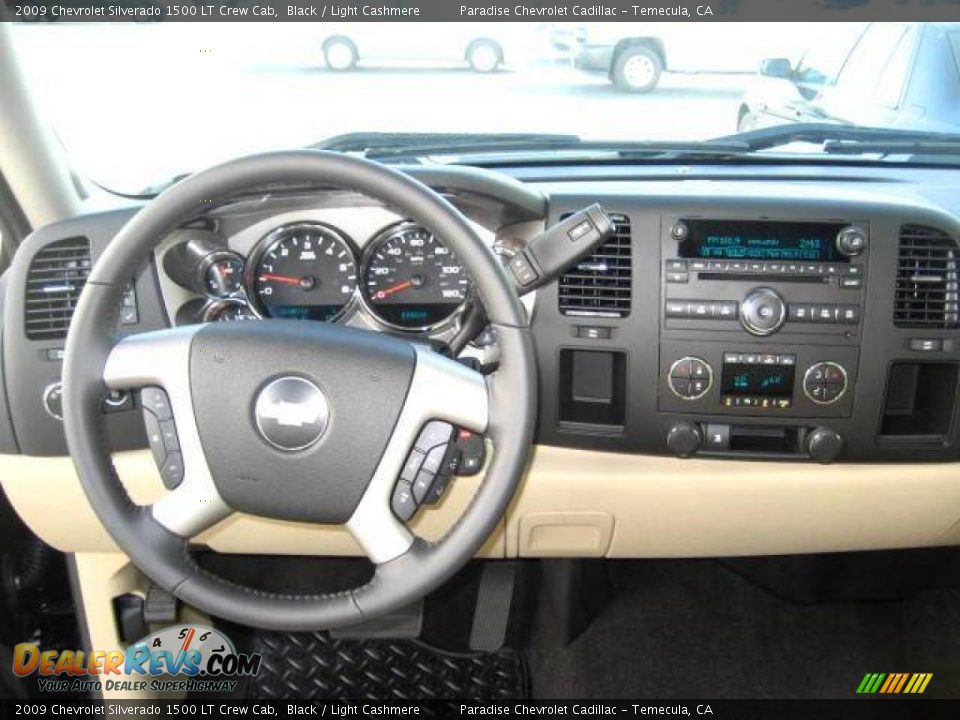 2009 Chevrolet Silverado 1500 LT Crew Cab Black / Light Cashmere Photo #16