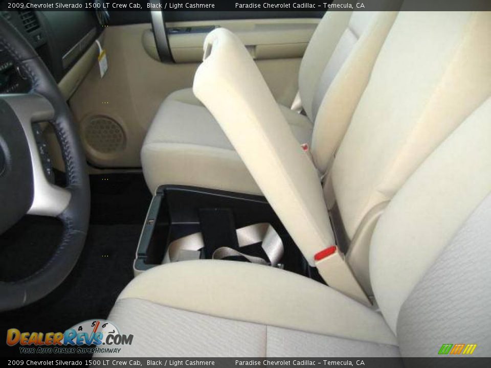 2009 Chevrolet Silverado 1500 LT Crew Cab Black / Light Cashmere Photo #20