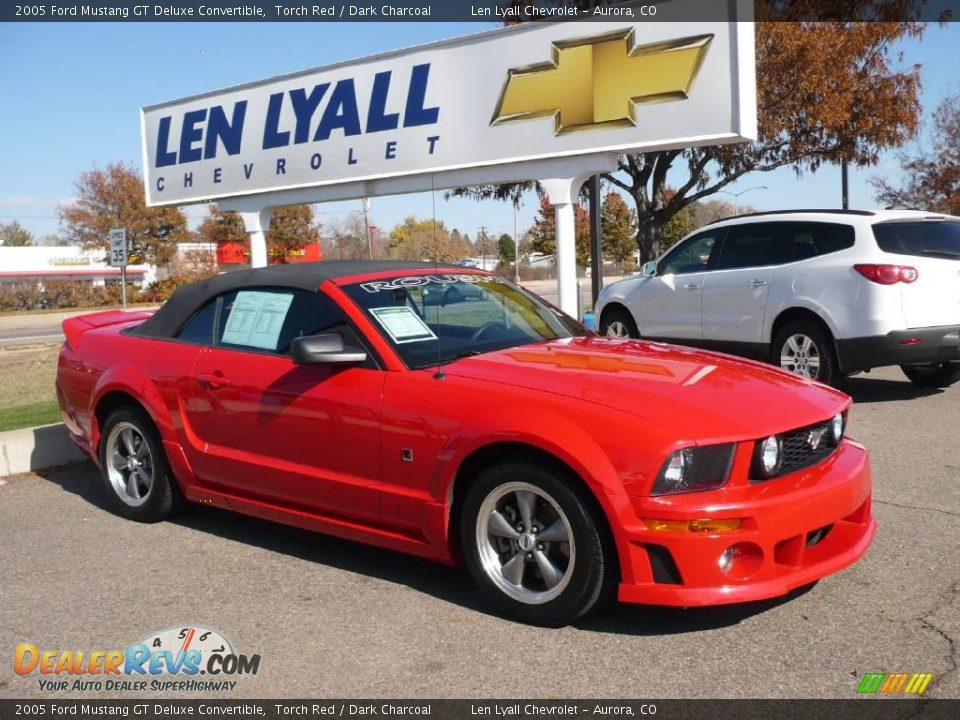 2005 Ford Mustang GT Deluxe Convertible Torch Red / Dark Charcoal Photo #1
