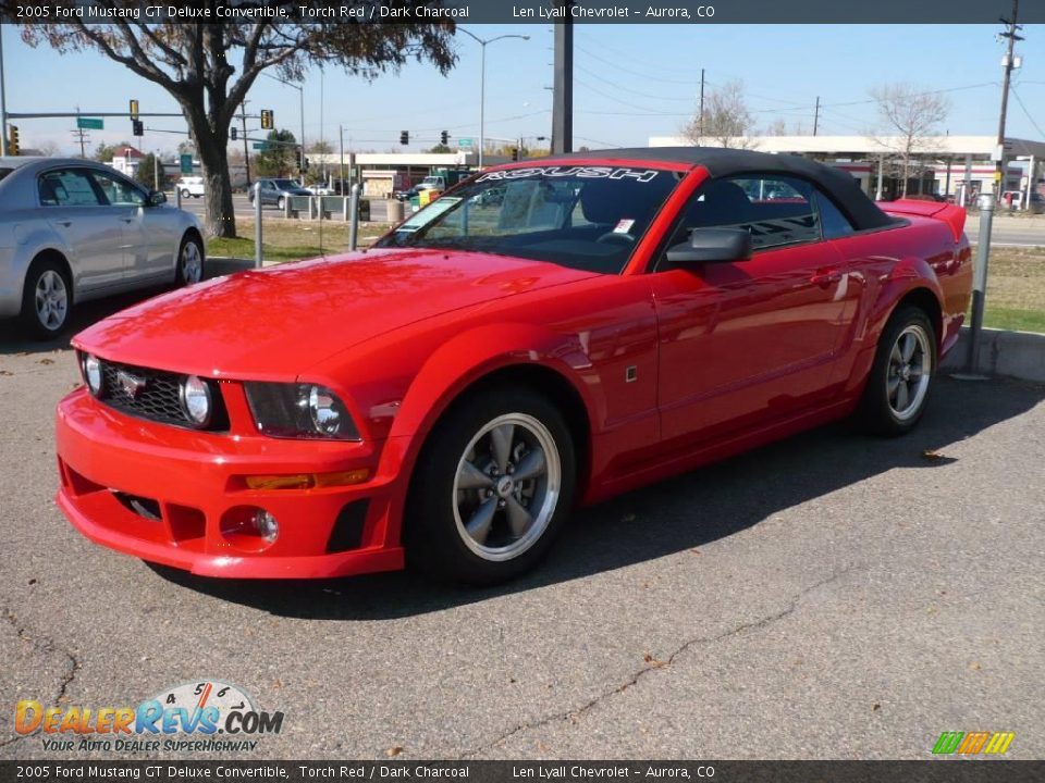 2005 Ford Mustang GT Deluxe Convertible Torch Red / Dark Charcoal Photo #3