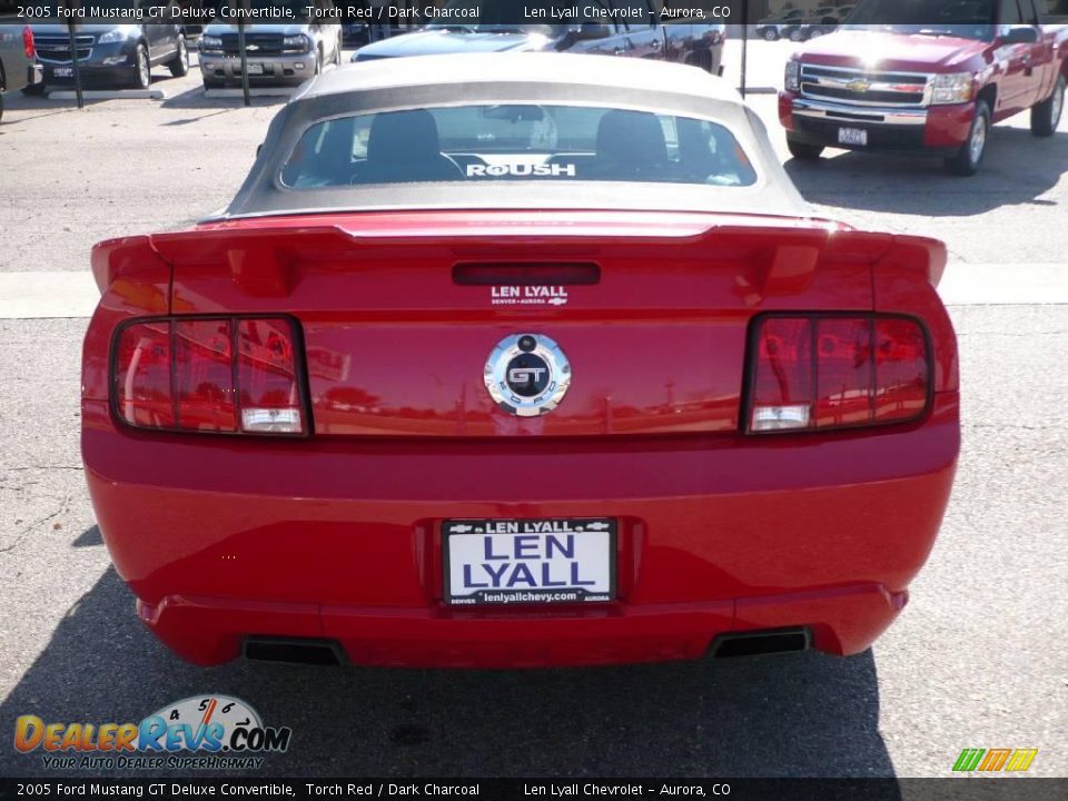 2005 Ford Mustang GT Deluxe Convertible Torch Red / Dark Charcoal Photo #5