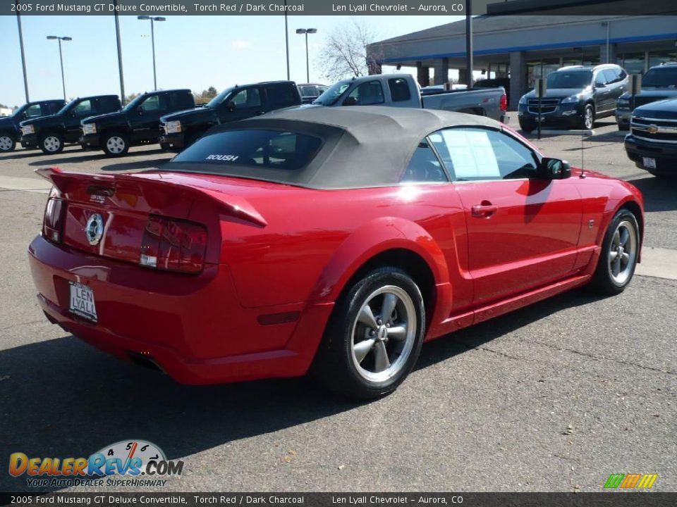 2005 Ford Mustang GT Deluxe Convertible Torch Red / Dark Charcoal Photo #6