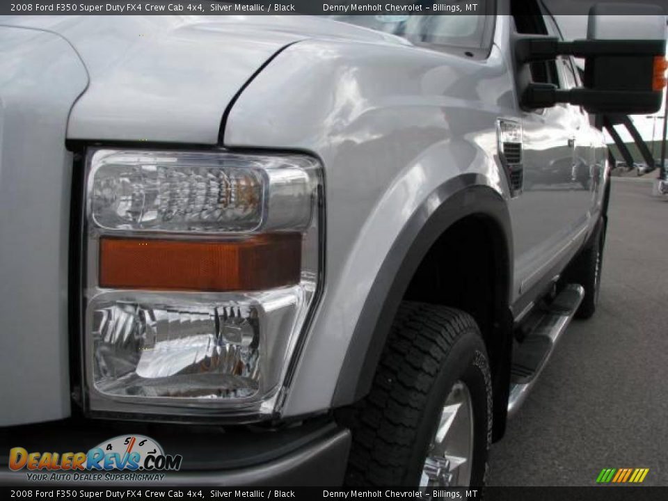 2008 Ford F350 Super Duty FX4 Crew Cab 4x4 Silver Metallic / Black Photo #3