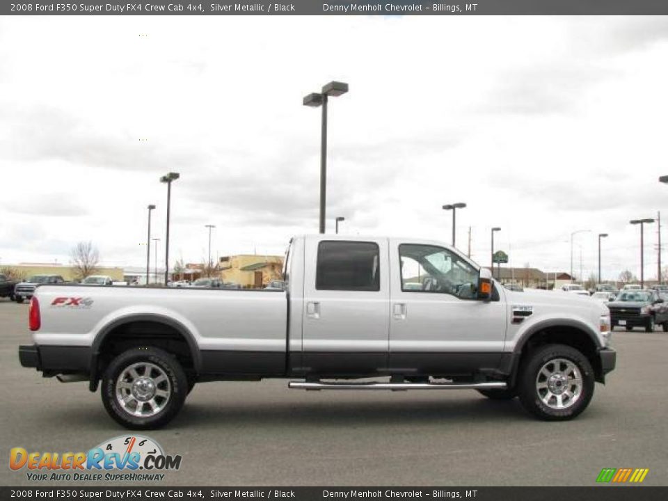 2008 Ford F350 Super Duty FX4 Crew Cab 4x4 Silver Metallic / Black Photo #5