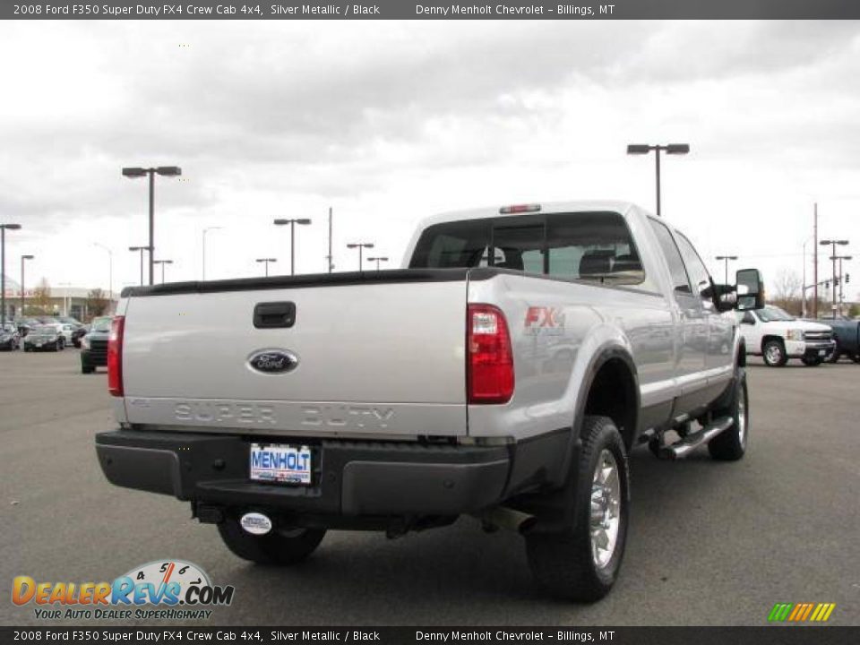 2008 Ford F350 Super Duty FX4 Crew Cab 4x4 Silver Metallic / Black Photo #6