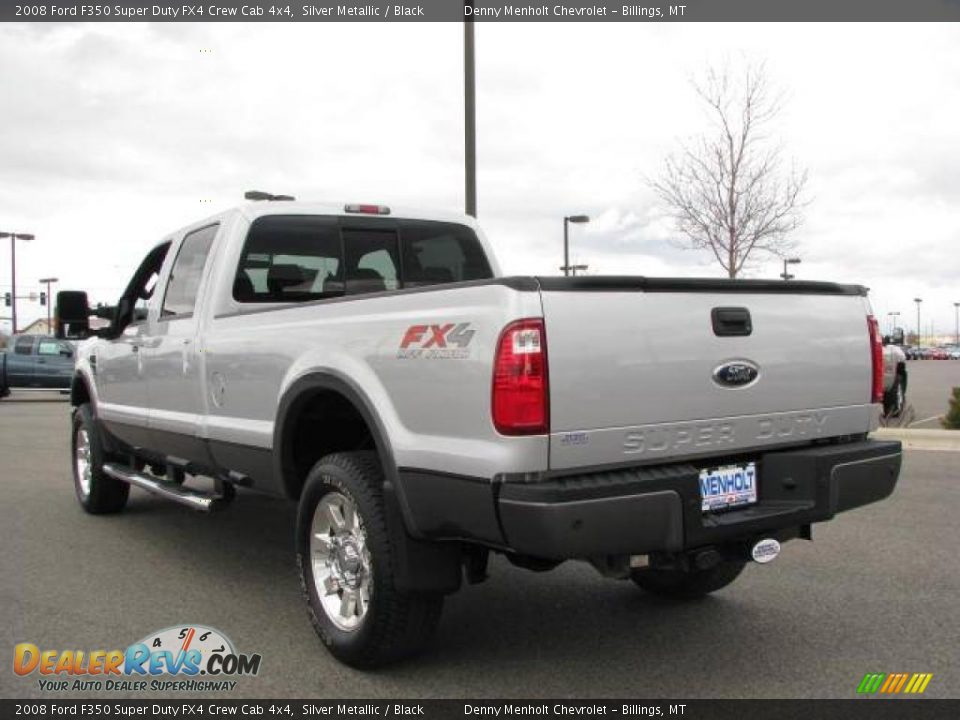 2008 Ford F350 Super Duty FX4 Crew Cab 4x4 Silver Metallic / Black Photo #7