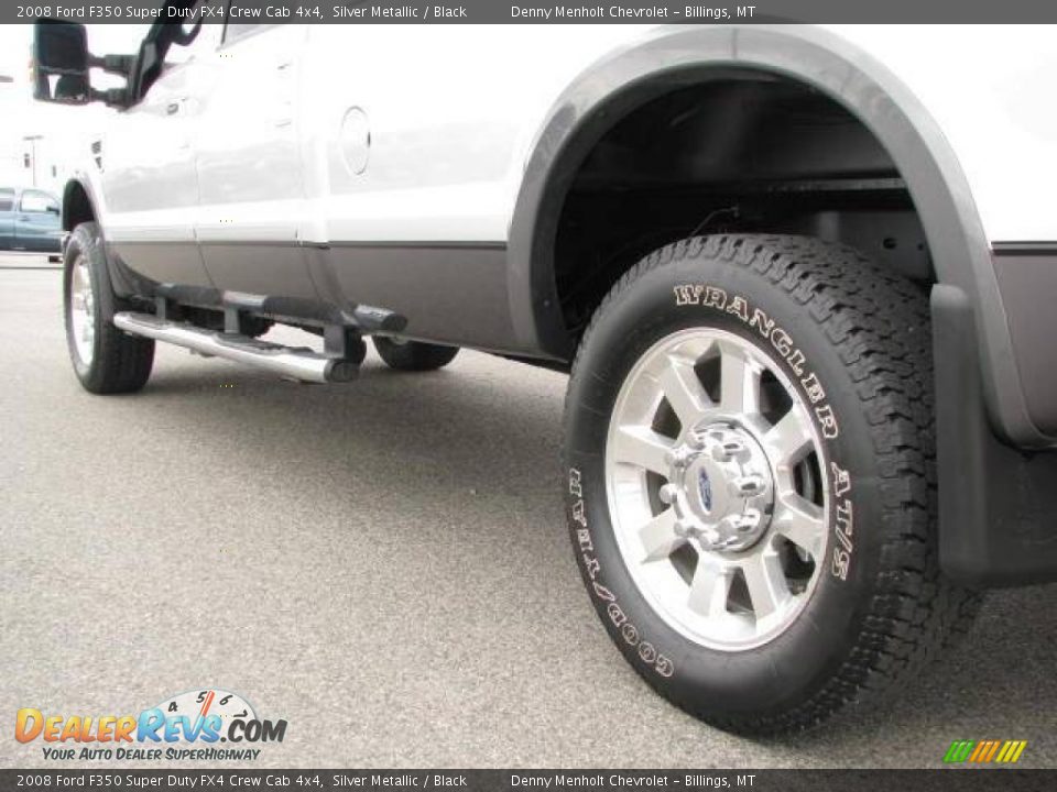 2008 Ford F350 Super Duty FX4 Crew Cab 4x4 Silver Metallic / Black Photo #8