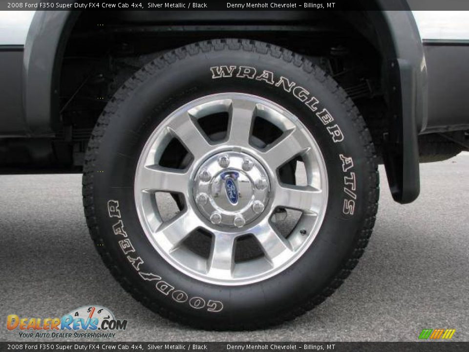 2008 Ford F350 Super Duty FX4 Crew Cab 4x4 Silver Metallic / Black Photo #11