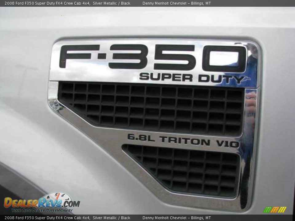 2008 Ford F350 Super Duty FX4 Crew Cab 4x4 Silver Metallic / Black Photo #12