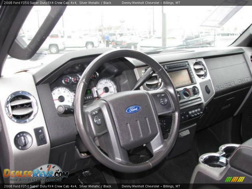 2008 Ford F350 Super Duty FX4 Crew Cab 4x4 Silver Metallic / Black Photo #16