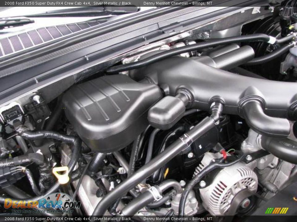 2008 Ford F350 Super Duty FX4 Crew Cab 4x4 Silver Metallic / Black Photo #21
