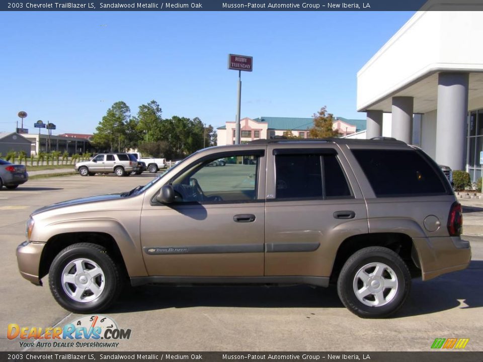 2003 Chevrolet TrailBlazer LS Sandalwood Metallic / Medium Oak Photo #2