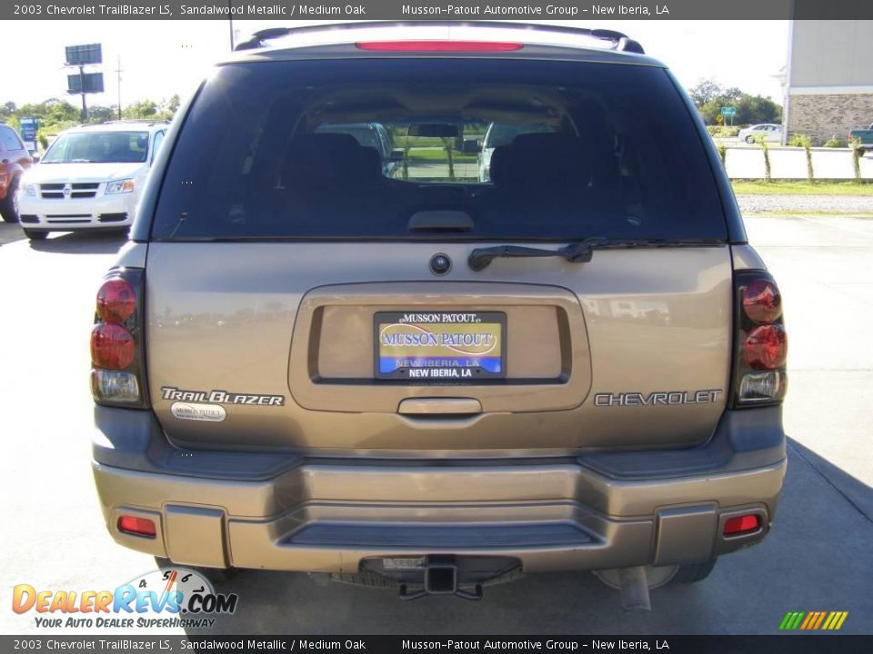 2003 Chevrolet TrailBlazer LS Sandalwood Metallic / Medium Oak Photo #4
