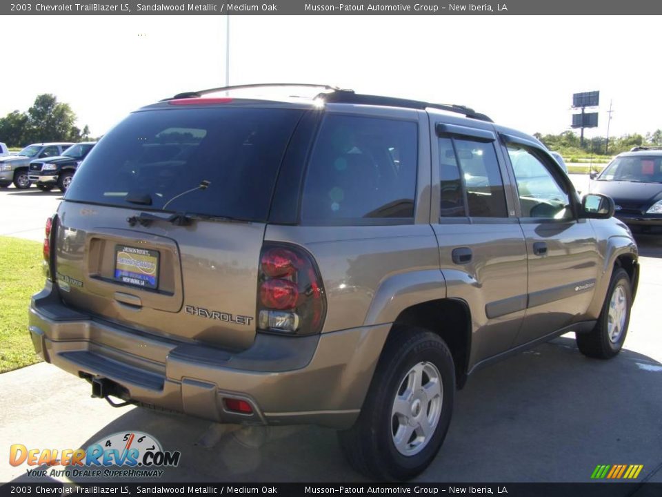 2003 Chevrolet TrailBlazer LS Sandalwood Metallic / Medium Oak Photo #5