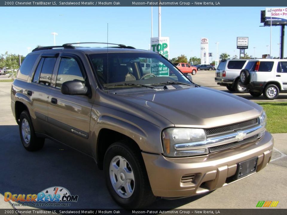 2003 Chevrolet TrailBlazer LS Sandalwood Metallic / Medium Oak Photo #7