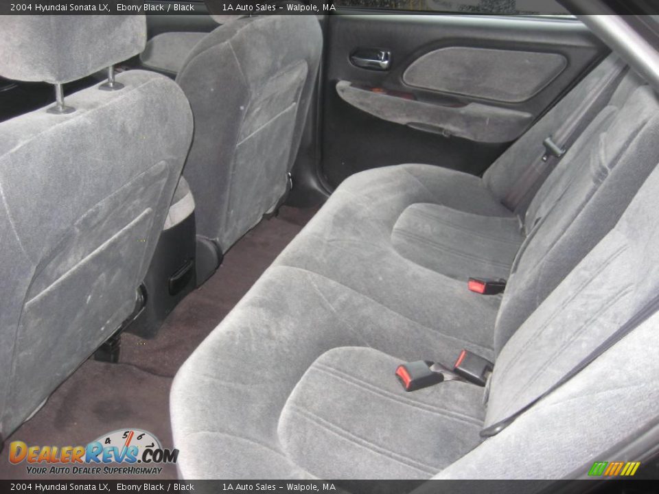 2004 Hyundai Sonata LX Ebony Black / Black Photo #4