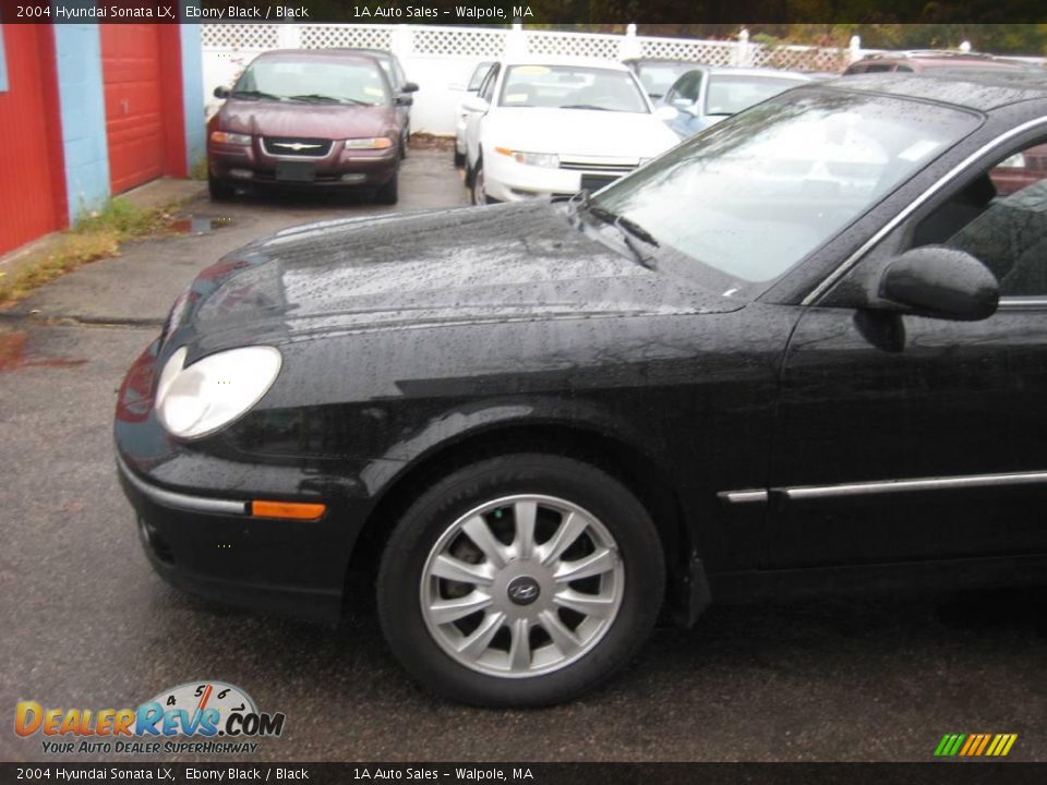 2004 Hyundai Sonata LX Ebony Black / Black Photo #8