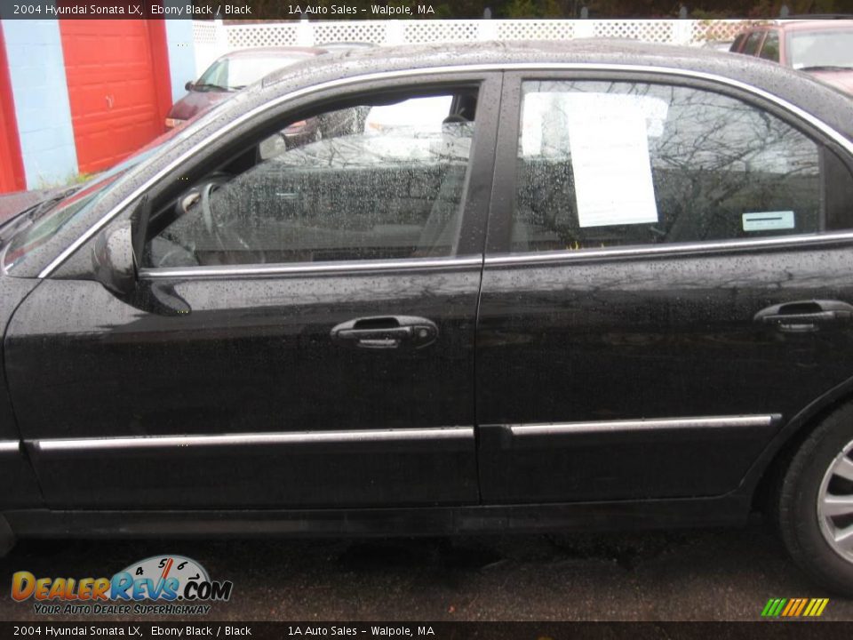 2004 Hyundai Sonata LX Ebony Black / Black Photo #9