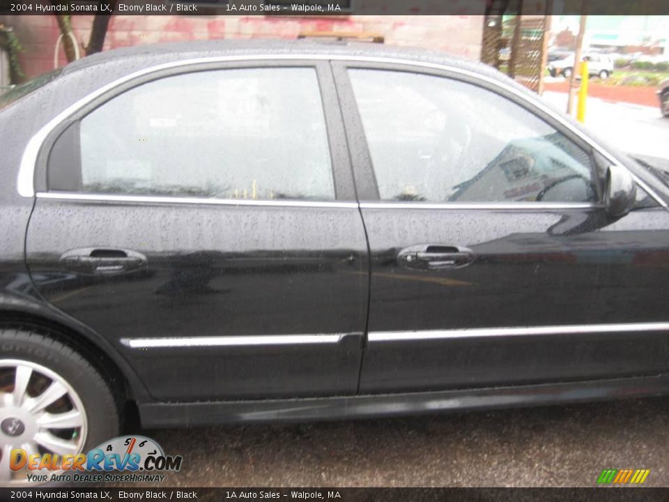 2004 Hyundai Sonata LX Ebony Black / Black Photo #15