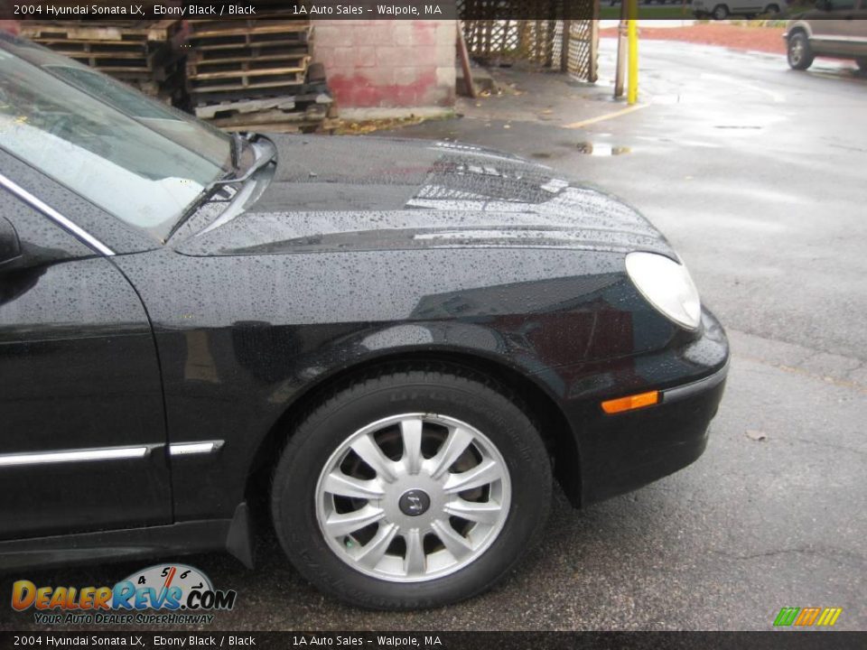 2004 Hyundai Sonata LX Ebony Black / Black Photo #16