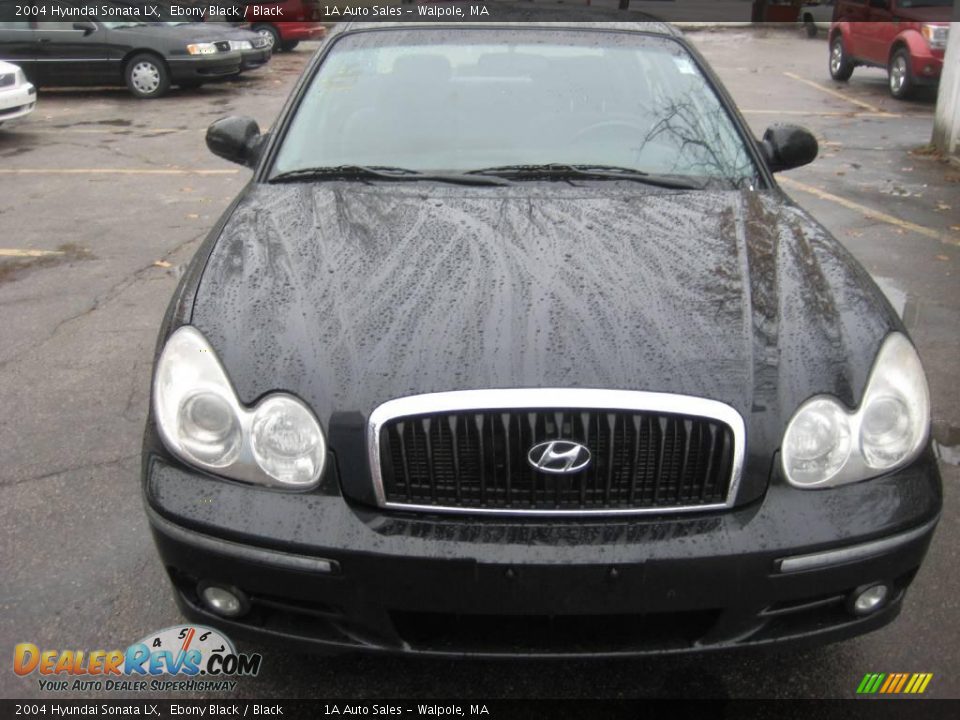 2004 Hyundai Sonata LX Ebony Black / Black Photo #18